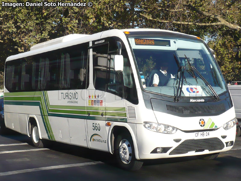 Marcopolo Senior / Mercedes Benz LO-915 / Turismo Yanguas (Al servicio de Cristalerías Chile S.A.)