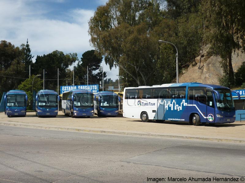 Flota Turis Tour | Irizar Century II 3.70 / Volvo B-10R | Irizar Century III 3.50 / M. Benz O-500R-1830 | Irizar Century III 3.70 / M. Benz O-400RSE