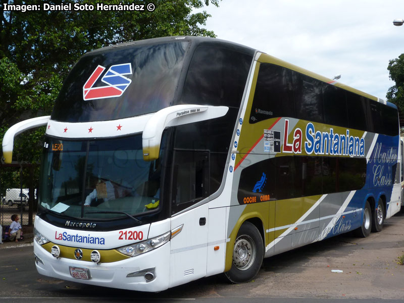 Marcopolo Paradiso G7 1800DD / Scania K-380B / La Santaniana S.A. (Paraguay)