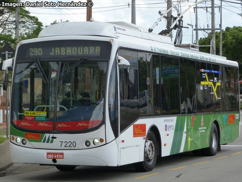 Busscar Urbanuss Pluss LF / HVR Trolebus / Línea N° 290 Jabaquará - Diadema EMTU (São Paulo - Brasil)