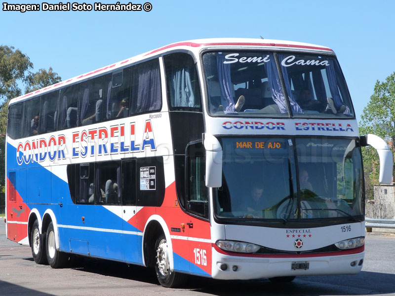 Marcopolo Paradiso G6 1800DD / Mercedes Benz O-500RSD-2036 / Cóndor Estrella (Argentina)