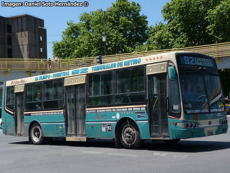 NuovoBus Menghi / Mercedes Benz OH-1618L-SB / Línea N° 92 Retiro - Camino de Cintura (Buenos Aires - Argentina)