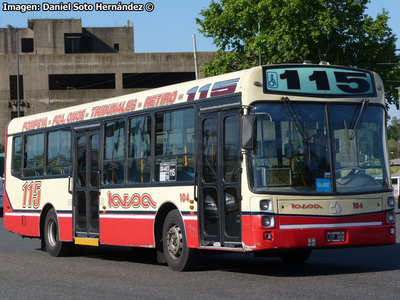 MATERFER Aguila BU-1115-LE / Línea Nº 115 Retiro - Nueva Pompeya (Buenos Aires - Argentina)