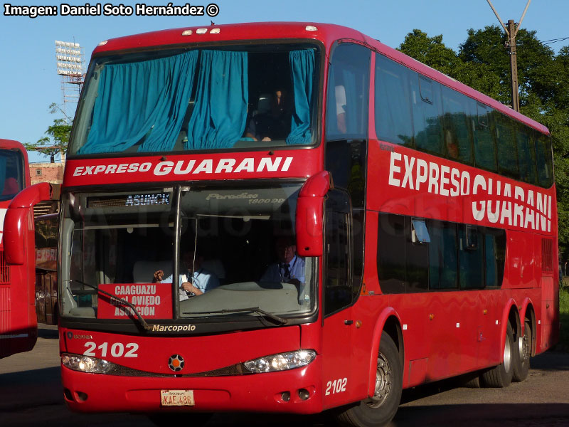 Marcopolo Paradiso G6 1800DD / Scania K-380B / Expreso Guaraní (Paraguay)