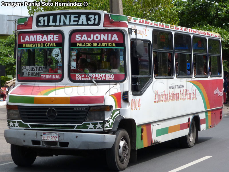 Carrocerías San Fernando / Mercedes Benz Vario 814D / Línea N° 31 Asunción (Paraguay)