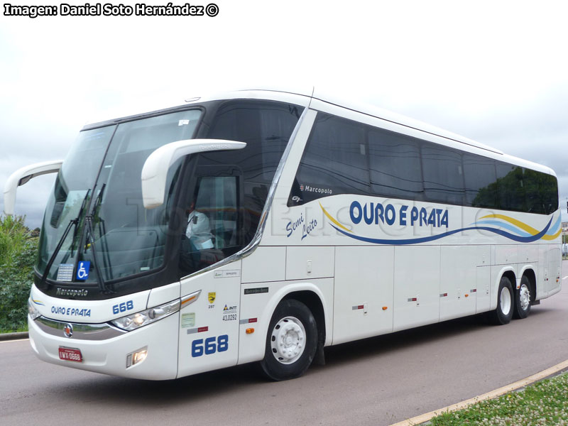 Marcopolo Paradiso G7 1350 / Mercedes Benz O-500RSD-2436 BlueTec5 / Viação Ouro e Prata (Río Grande do Sul - Brasil)