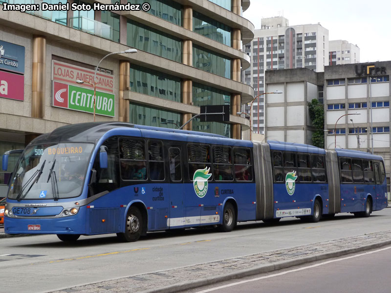 Neobus Mega BRT / Volvo B-12M Biarticulado / Línea N° 500 Boqueirão - Praça Carlos Gomes Curitiba (Paraná - Brasil)