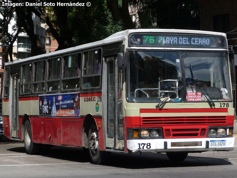 Ciferal Padron Rio / Volvo B-58E / Línea N° 76 Punta Carretas - Playa del Cerro STM Montevideo (Uruguay)