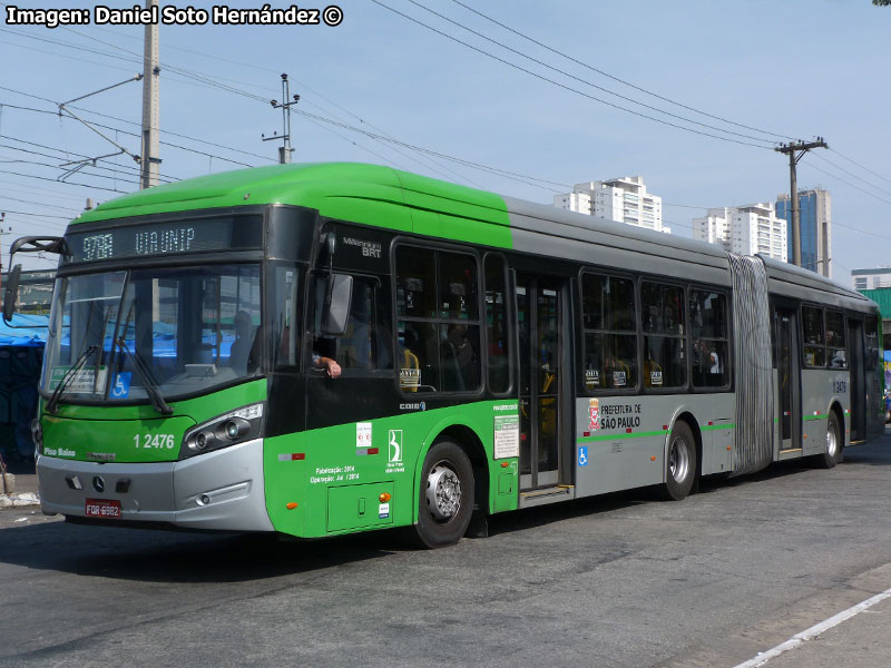 Induscar Caio Millennium BRT / Mercedes Benz O-500UA-2836 BlueTec5 / Línea N° 9788 São Paulo (Brasil)