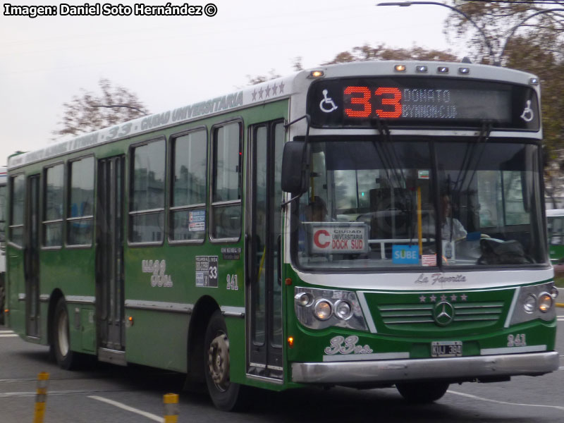 Carrocerías La Favorita / Mercedes Benz OH-1618L-SB / Línea Nº 33 Ciudad Universitaria - Remedios de Escalada (Buenos Aires - Argentina)