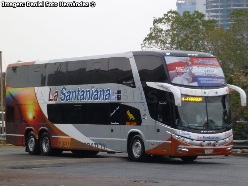 Marcopolo Paradiso G7 1800DD / Scania K-380B / La Santaniana S.A. (Paraguay)