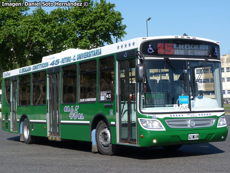 Italbus Tropea / Mercedes Benz OH-1718L-SB / Línea N° 45 Remedios de Escalada - Ciudad Universitaria (Buenos Aires - Argentina)