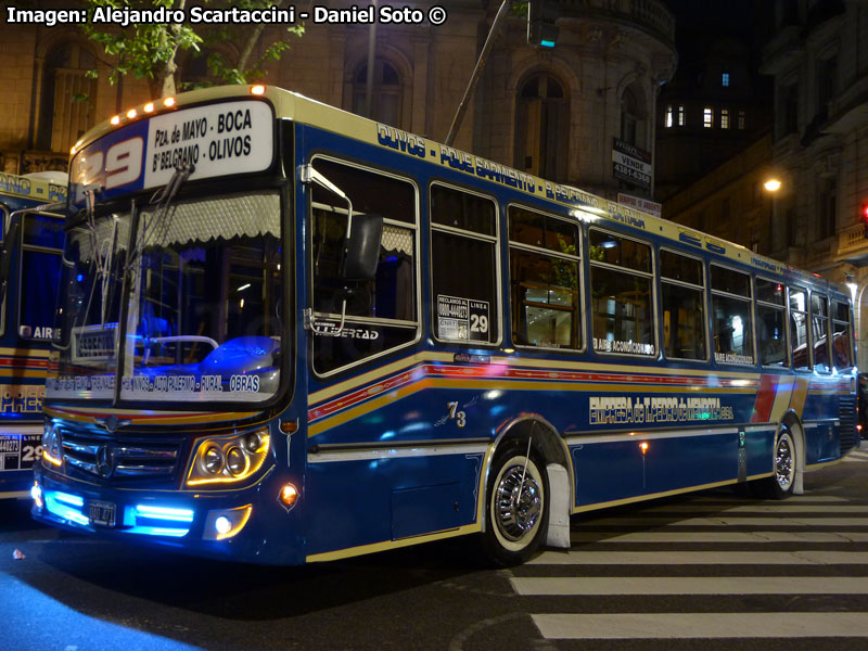 Carrocerías La Favorita / Mercedes Benz OH-1618L-SB / Línea N° 29 Olivos - La Boca (Buenos Aires - Argentina)