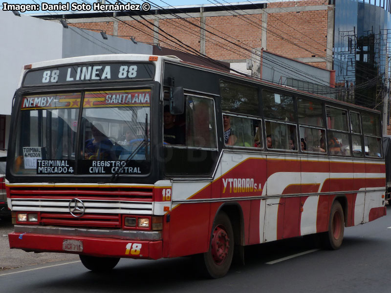 Caio Vitória / Mercedes Benz OF-1318 / Línea N° 88 Asunción (Paraguay)