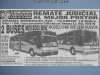 Aviso de Remate TRAMACA - Transportes Macaya & Cavour | Busscar Jum Buss 360T | El Buss 340 / Mercedes Benz O-400RSE