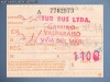 Boleto de oficina Tur Bus (02-12-1991)