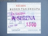 Boleto de Oficina Tas Choapa (1987) Boleto de Oficina Tas Choapa (1987)
