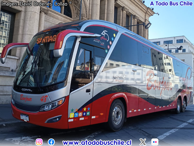 Comil Campione Invictus 1200 / Volvo B-430R / Empresa Bonjour Hnos. (Uruguay)
