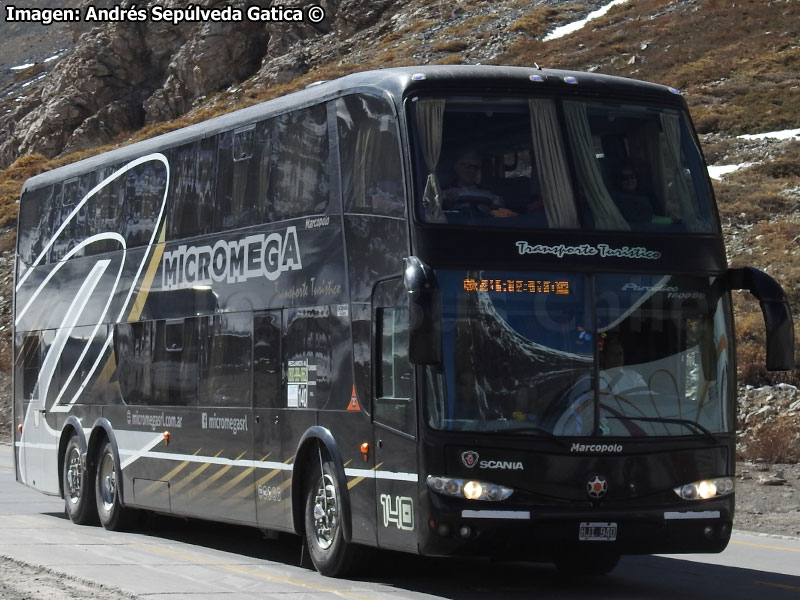 Marcopolo Paradiso G6 1800DD / Scania K-420 / Micromega Transportes Turísticos (Argentina)