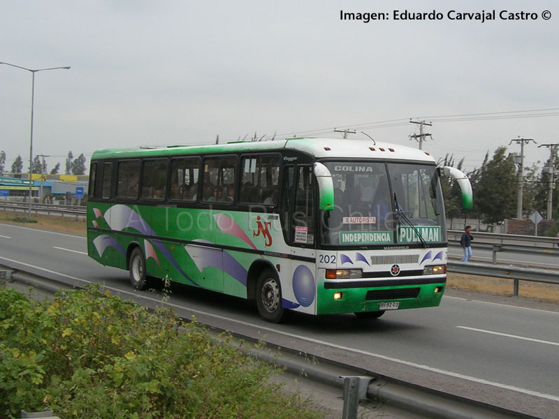 Marcopolo Viaggio GV 850 / Mercedes Benz OF-1620 / Buses JNS (Santiago-Colina)