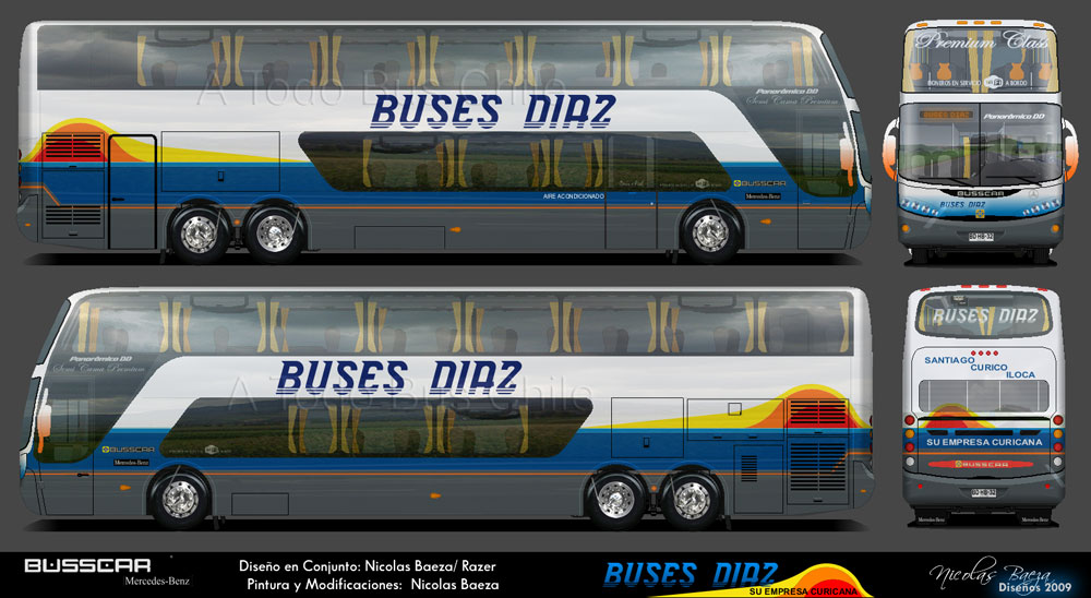 Busscar Panorâmico DD / Mercedes Benz O-500RSD-2036 / Buses Díaz