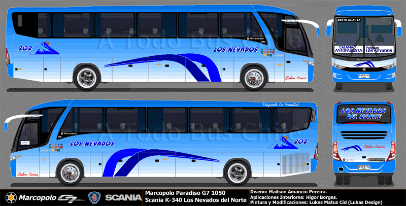 Marcopolo Paradiso G7 1050 / Scania K-340 / Los Nevados del Norte