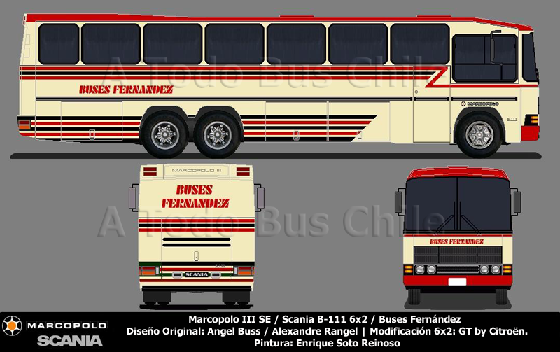 Marcopolo III SE / Scania B-111 6x2 / Buses Fernández