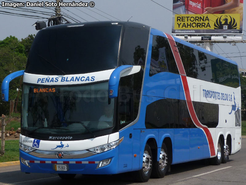 Marcopolo Paradiso G7 1800DD / Scania K-410B 8x2 / Transportes Deldu S.A. (Costa Rica)