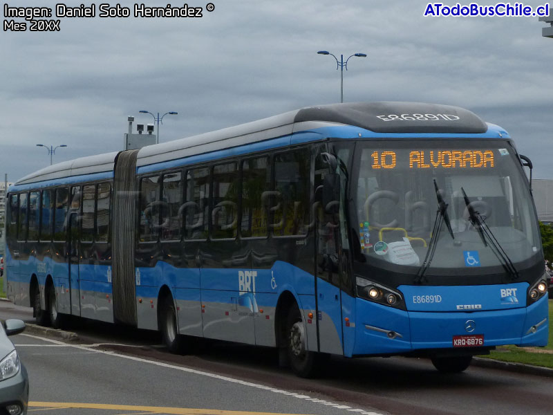Induscar Caio Millennium BRT / Mercedes Benz O-500UDA-3736 BlueTec5 / BRT Trans Oeste Línea N° 10 Alvorada - Santa Cruz (Río de Janeiro - Brasil)