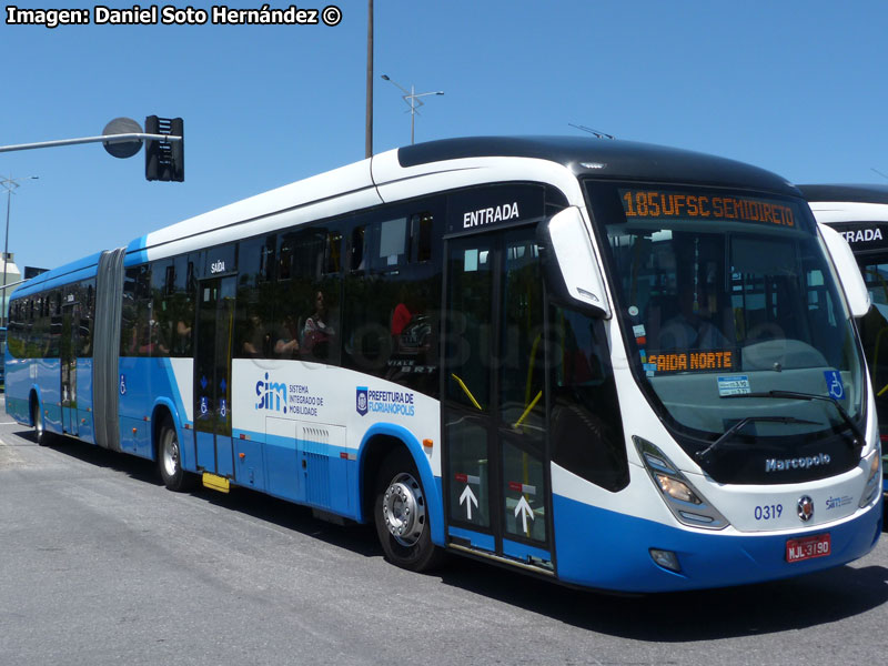 Marcopolo Viale BRT / Volvo B-340M Euro5 / Línea N° 185 TICEN - UFSC Semi Directo Florianópolis (Santa Catarina - Brasil)
