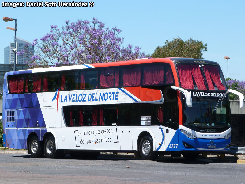 Metalsur Starbus 3 DP / Scania K-410B / La Veloz del Norte (Argentina)