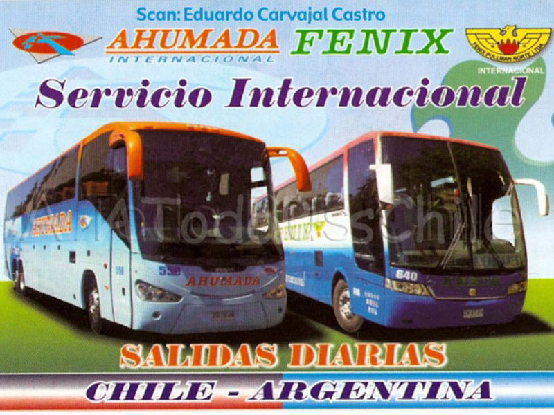 Volante Publicitario Buses Ahumada - Fénix Internacional (2006)