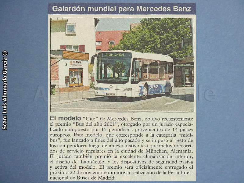 Lanzamiento Mercedes Benz O-520 Cito (2001)