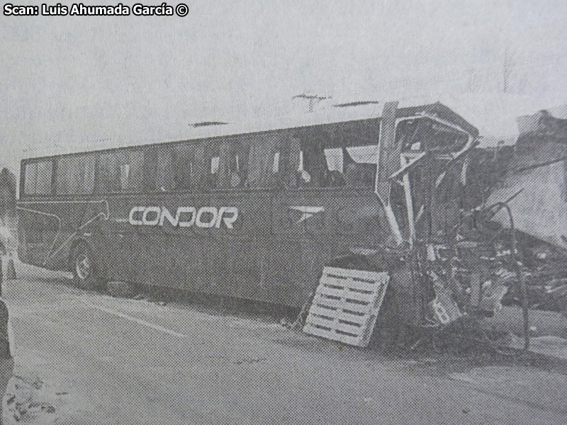Accidente Unidad Nº 199 Cóndor Bus (Paine, Julio 2004) | Busscar Jum Buss 340 / Scania K-113CL