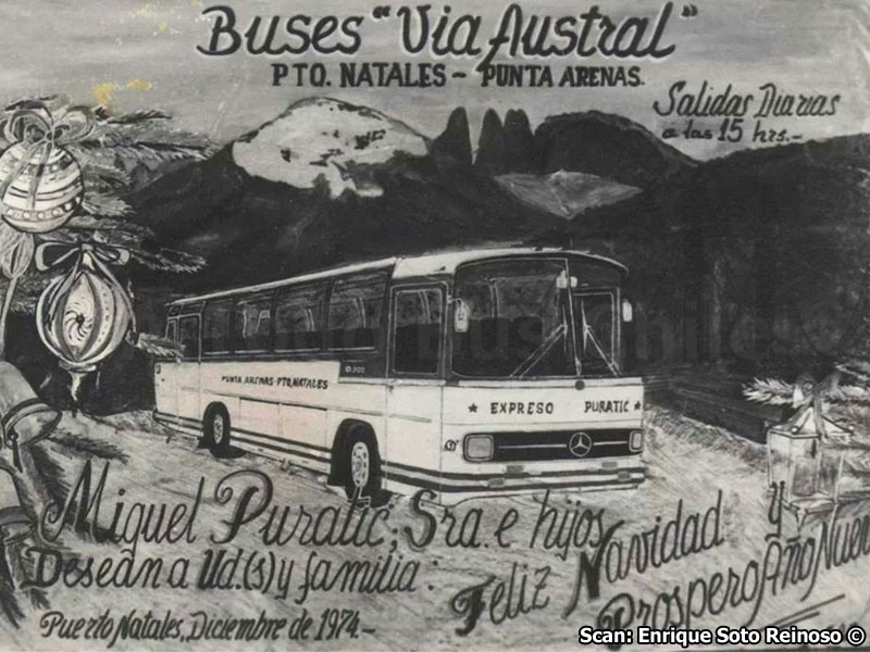 Inserto de Prensa | Mercedes Benz O-302ÜH / Buses Vía Austral (1974)