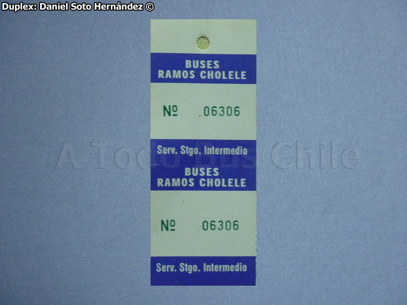 Ticket de Equipaje Ramos Cholele
