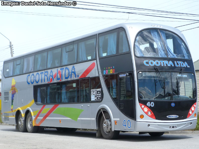 Metalsur Starbus 405 DP / Mercedes Benz O-500RSD-2436 / Cootra Ltda. (Argentina)