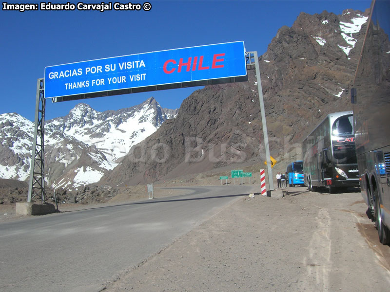 Ruta CH-60 Sector Paso Los Libertadores (Frontera Chile - Argentina, Región de Valparaíso)
