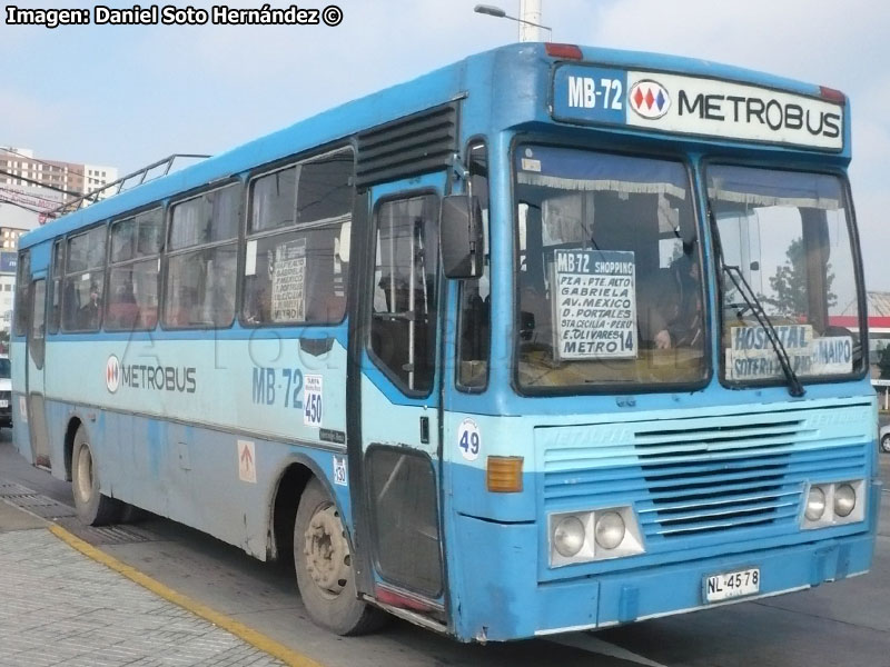 Metalpar Petrohué Ecológico / Mercedes Benz OF-1318 / Metrobus Servicio MB-72