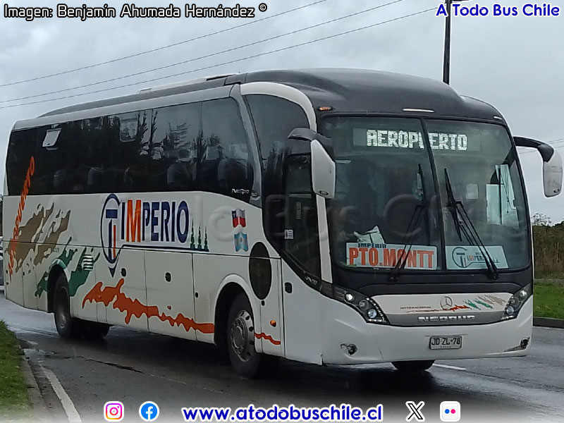 Neobus New Road N10 360 / Mercedes Benz O-500RS-1836 BlueTec5 / Transportes Imperio (Puerto Montt - Aeropuerto Internacional El Tepual)