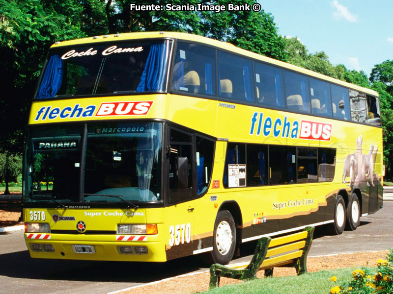 Marcopolo Paradiso GV 1800DD / Scania K-124IB / Flecha Bus (Argentina)