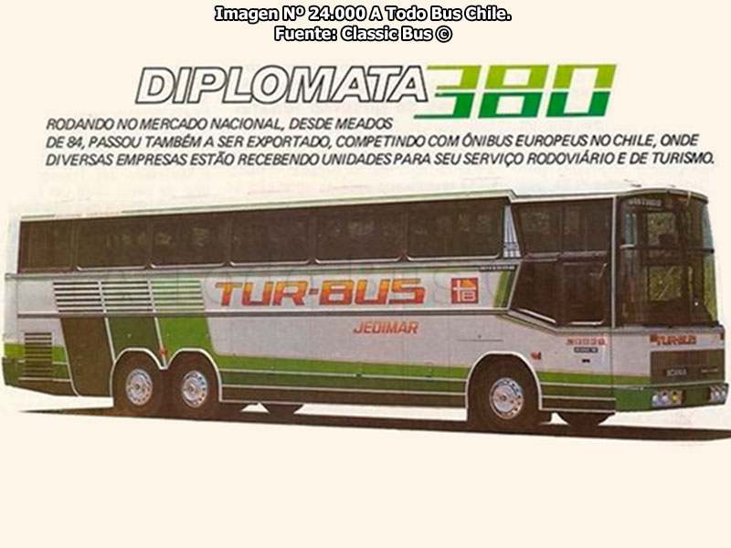 Imagen Nº 24.000 A Todo Bus Chile | Nielson Diplomata 380 / Scania K-112CL / Tur Bus