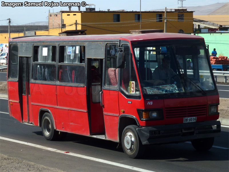 Caio Carolina IV / Mercedes Benz LO-812 / Taxibuses 7 y 8 (Recorrido N° 9) Arica