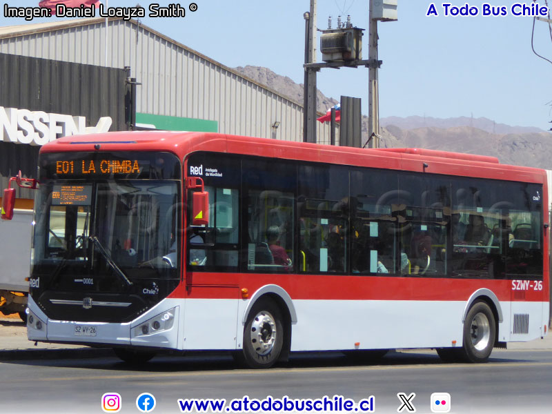 Zhong Tong LCK6106EVG / Línea E-01 Red Antofagasta de Movilidad