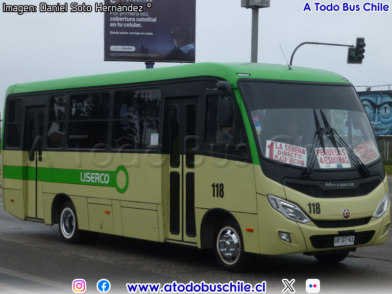 Marcopolo Senior / Mercedes Benz LO-916 BlueTec5 / Línea La Serena Coquimbo LISERCO