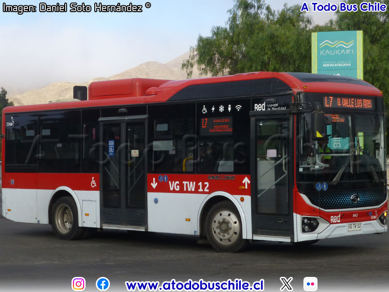 King Long XMQ6900G E-Tech / Línea N° 7 Red Copiapó de Movilidad