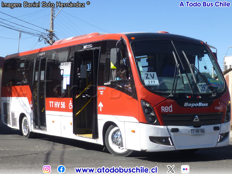 BepoBus Nàscere Low Entry / Agrale MT-9000 Euro V /  Variante Z-v Línea N° 177 S.A. (Calama)