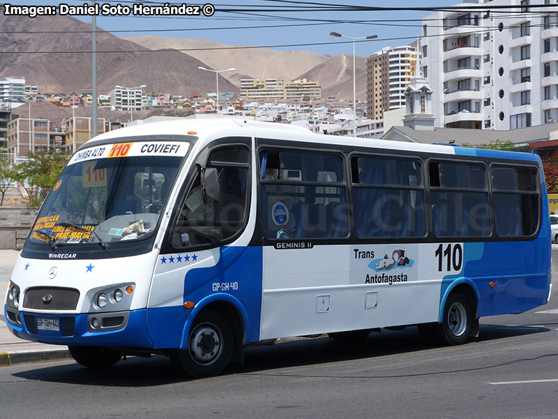 Inrecar Géminis II / Mercedes Benz LO-916 BlueTec5 / Línea N° 110 Trans Antofagasta