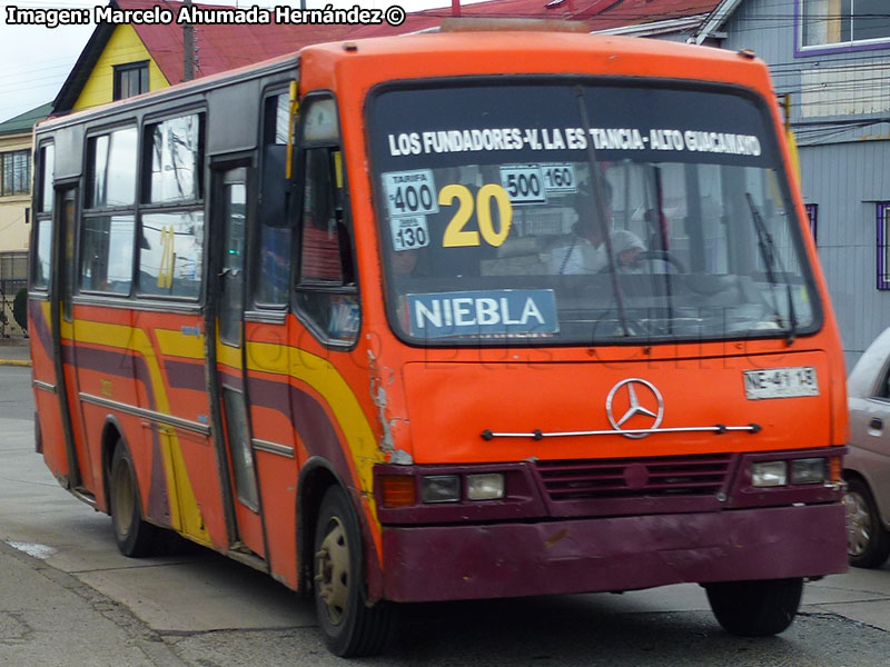 Caio Carolina V / Mercedes Benz LO-809 / Línea N° 20 Valdivia - Niebla