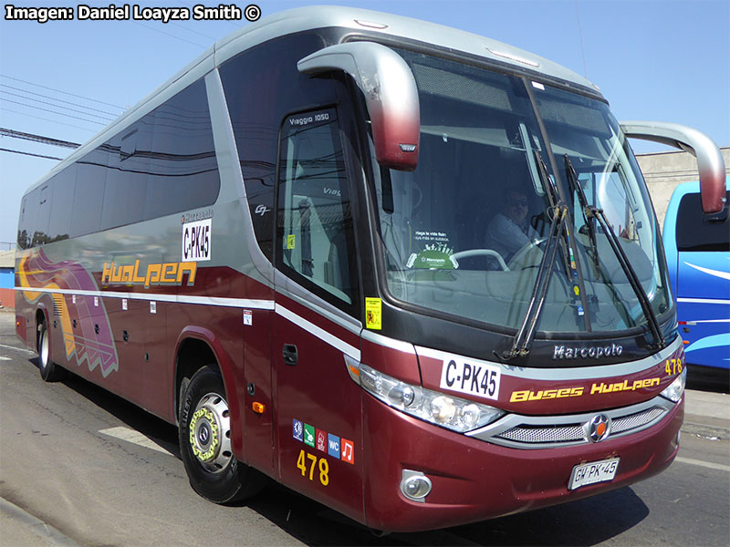 Marcopolo Viaggio G7 1050 / Mercedes Benz OC-500RF-1843 BlueTec5 / Buses Hualpén